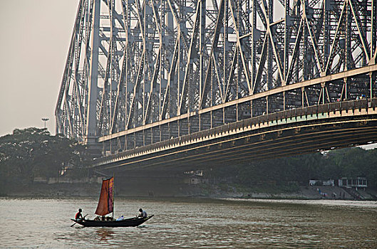 桥,加尔各答,西孟加拉,印度,亚洲