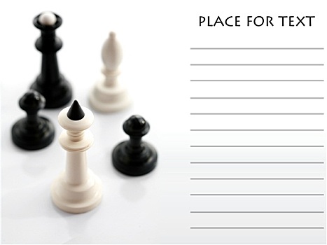 四个,下棋,白色背景,背景