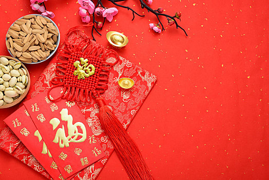 中国传统佳节新春过年背景素材