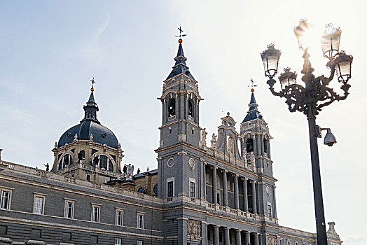 马德里,马德里皇宫,皇宫,广场,大教堂