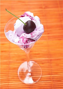 樱桃冰淇淋,甜点