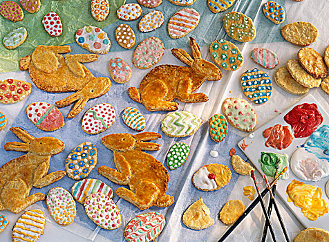 复活节烤点,复活节兔子,装饰,复活节彩蛋