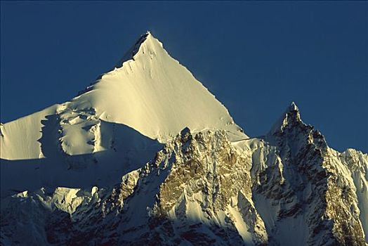天使,顶峰,黎明,旁侧,乔戈里峰,喀喇昆仑山,巴基斯坦