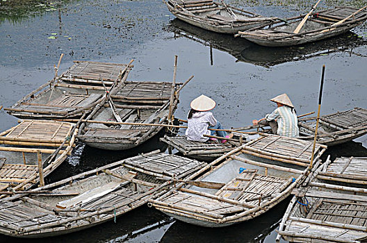 女人,划艇,越南,东南亚,亚洲