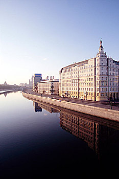 户外,凯宾斯基,酒店,靠近,莫斯科,河,俄罗斯