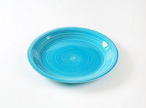 圆,蓝色,陶瓷,盘子