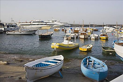船,码头,大,卡普里岛,坎帕尼亚区,意大利