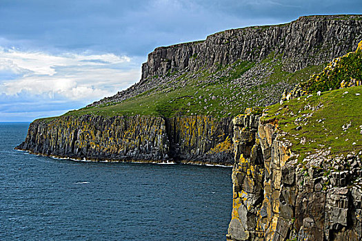 悬崖,半岛,斯凯岛,内赫布里底群岛,苏格兰,英国,欧洲