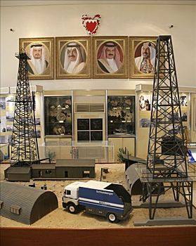 油井,第一,钻机,洞,安静,今日,油,博物馆,波斯湾
