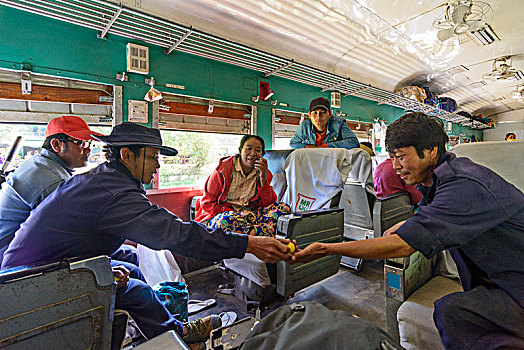 列车,上流社会,汽车,掸邦,缅甸