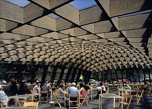 蛇形画廊展厅,2005年,宽,风景,室内