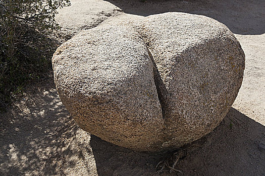石头,约书亚树国家公园,加利福尼亚,美国,俯视图