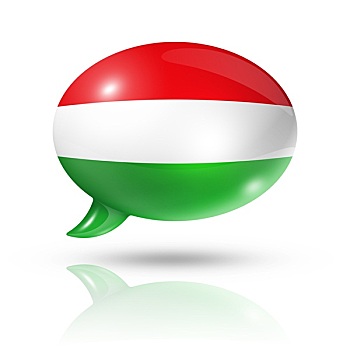 匈牙利,旗帜,对话气泡框