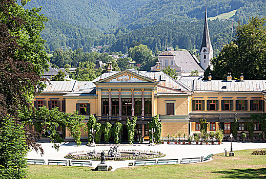 别墅,公园,坏,萨尔茨卡莫古特,上奥地利州,奥地利,欧洲
