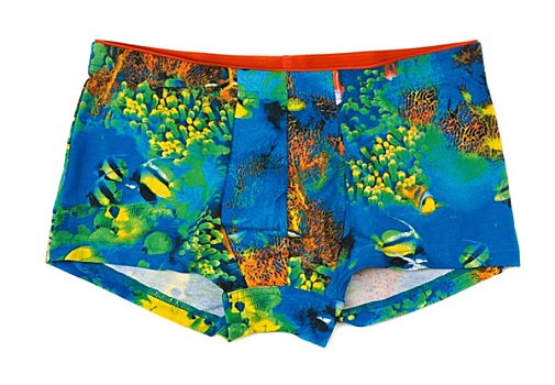 拳击短裤,彩色,图案,水下世界