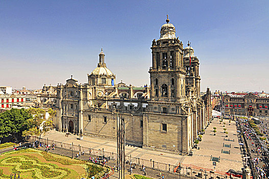 墨西哥,墨西哥城,城市教堂
