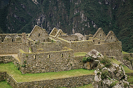 俯拍,遗迹,马丘比丘,库斯科地区,秘鲁