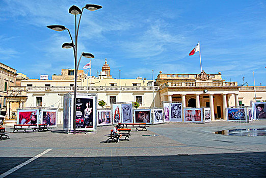 马耳他总统府前的广场