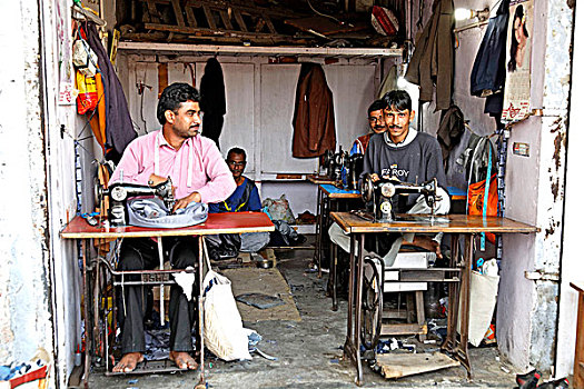 缝纫,店,北阿坎德邦,北印度,印度,亚洲