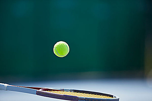 网球,弹起,网球拍