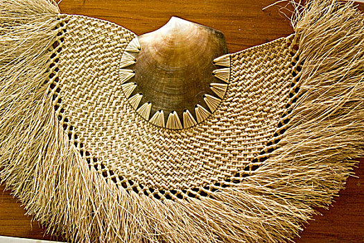 斐济,传统,编织物,草,壳