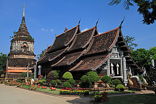 寺院,清迈,泰国,亚洲