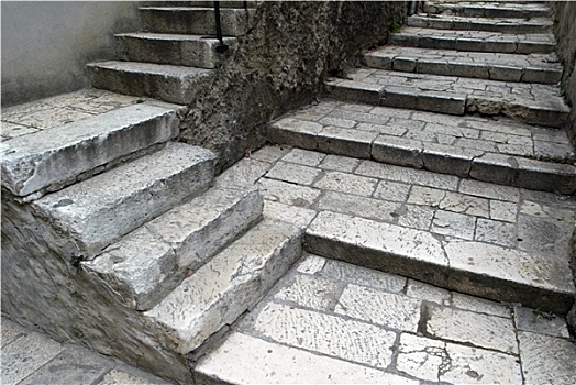 石头,楼梯,斯本力,克罗地亚