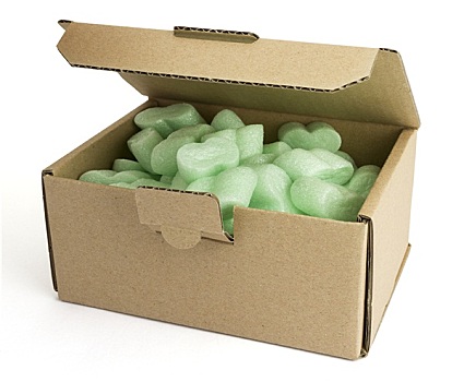 包装,盒子,绿色,泡沫