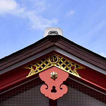 日本浅草寺的建筑细节