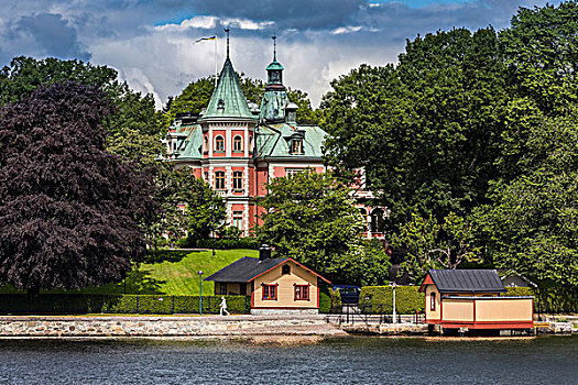建筑,船库,水岸,斯德哥尔摩,瑞典
