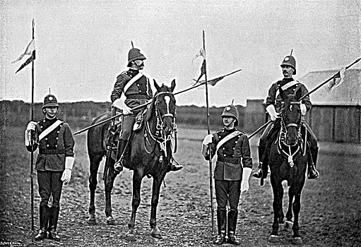 南方,澳大利亚人,骑兵,1896年