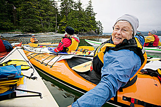 女性,桨手,西海岸,漂流,北方,温哥华岛,不列颠哥伦比亚省,加拿大