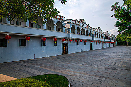 广东江门市世界文化遗产开平立园矮层碉楼