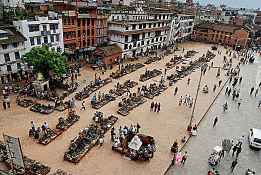 杜巴广场,加德满都,尼泊尔,亚洲
