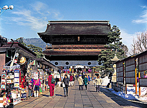 庙宇,长野,日本