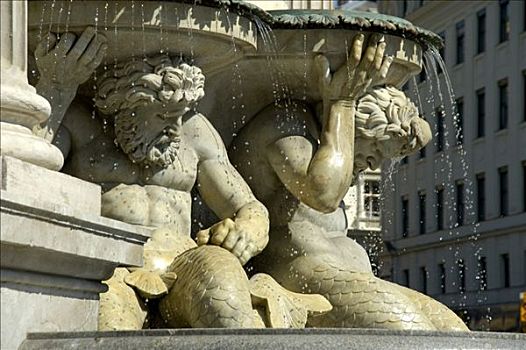 喷泉,市中心,维也纳