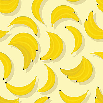 香蕉,无缝,图案,矢量,风格,设计,健康,素食,新鲜水果,装饰,壁纸,纺织品,网页,表面,质地,背景
