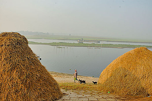 风景,达卡,孟加拉,一月,2007年