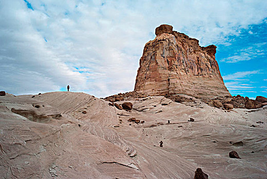 岩石构造,风景,峡谷,怪岩柱,小路,犹他,美国