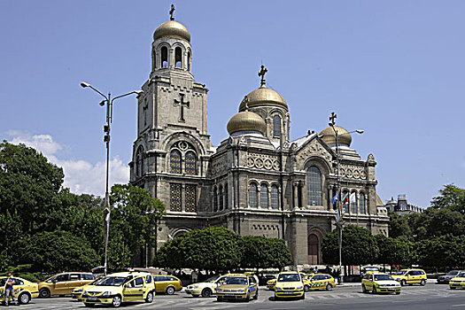 大教堂,玛丽亚,瓦尔纳,黑海,保加利亚,欧洲