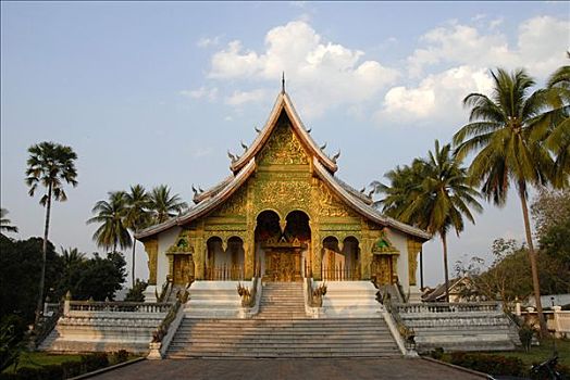寺院,皇家,佛教寺庙,琅勃拉邦,老挝,东南亚