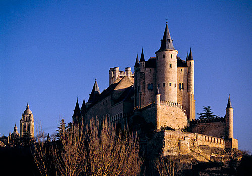 城堡,大教堂,塞戈维亚,西班牙