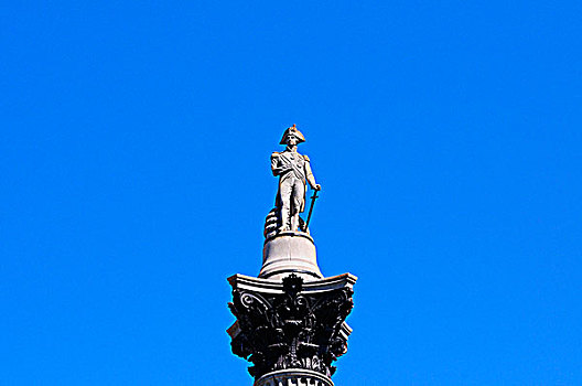 英格兰,伦敦,特拉法尔加广场,纳尔逊纪念柱