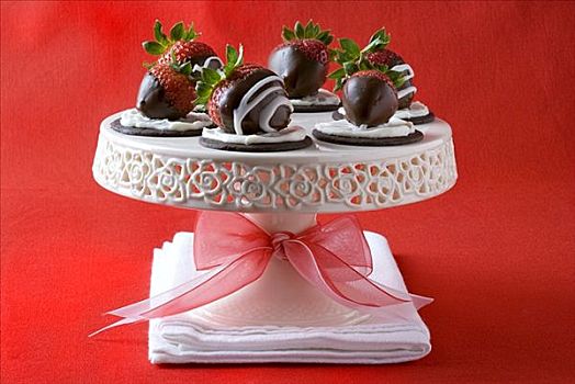 巧克力草莓,巧克力饼干