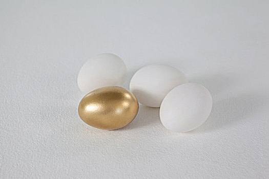 白色,金色,复活节彩蛋,特写