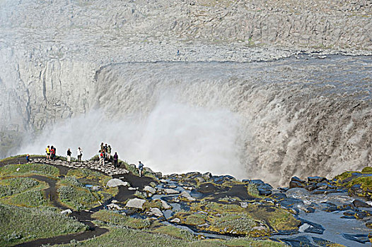 激怒,水,瀑布,欧洲,国家公园,冰岛,斯堪的纳维亚,北欧