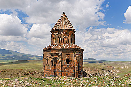 教堂,亚美尼亚,丝绸,路线,东安纳托利亚地区,安纳托利亚,土耳其,亚洲