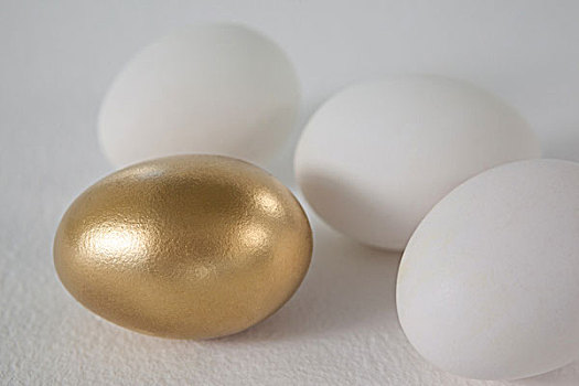 白色,金色,复活节彩蛋,特写