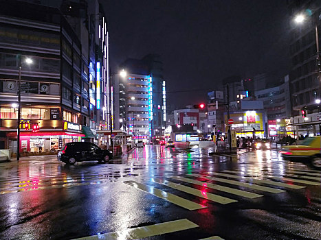 日本夜景街头
