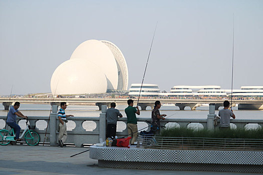 珠海市情侣路旅游风景钓鱼图片